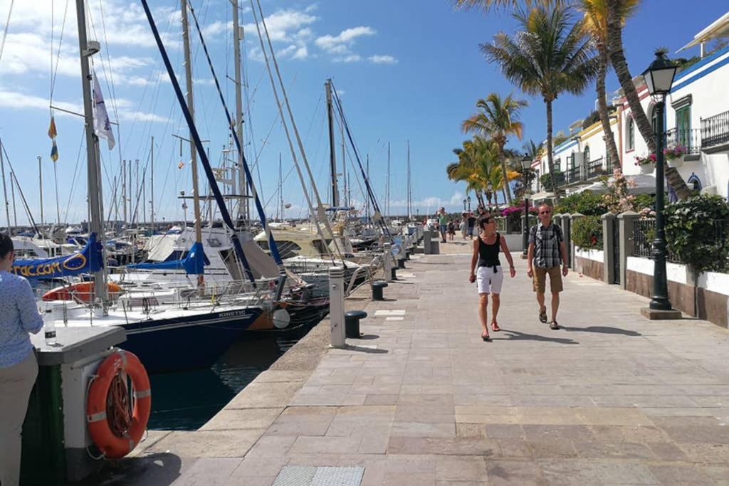 Charmante Wohnung Direkt Am Meer, Kostenloses Wlan Puerto De Mogan Exterior foto