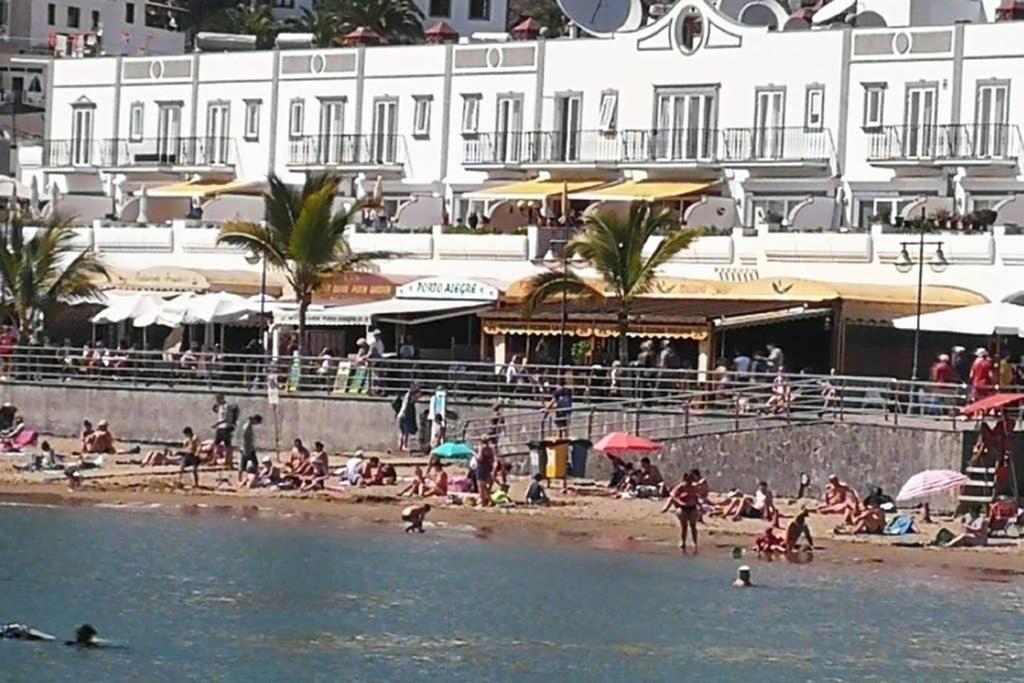 Charmante Wohnung Direkt Am Meer, Kostenloses Wlan Puerto De Mogan Exterior foto