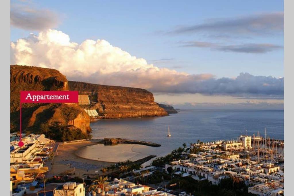 Charmante Wohnung Direkt Am Meer, Kostenloses Wlan Puerto De Mogan Exterior foto