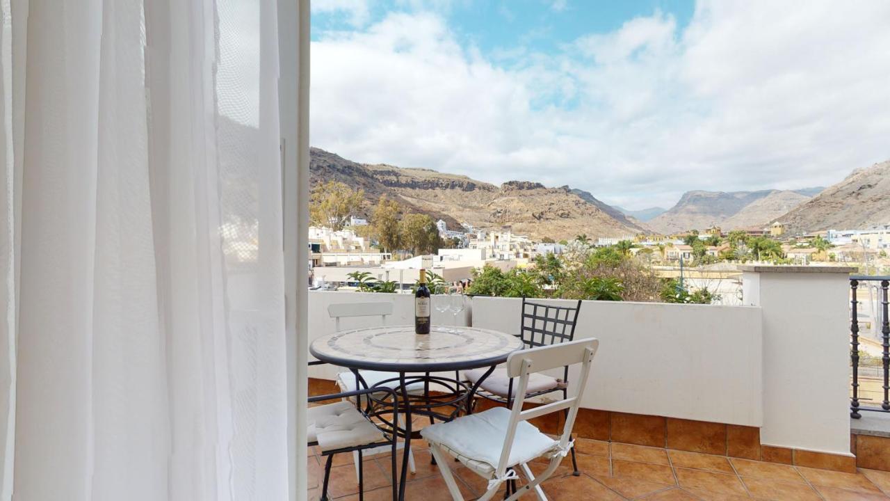Charmante Wohnung Direkt Am Meer, Kostenloses Wlan Puerto De Mogan Exterior foto