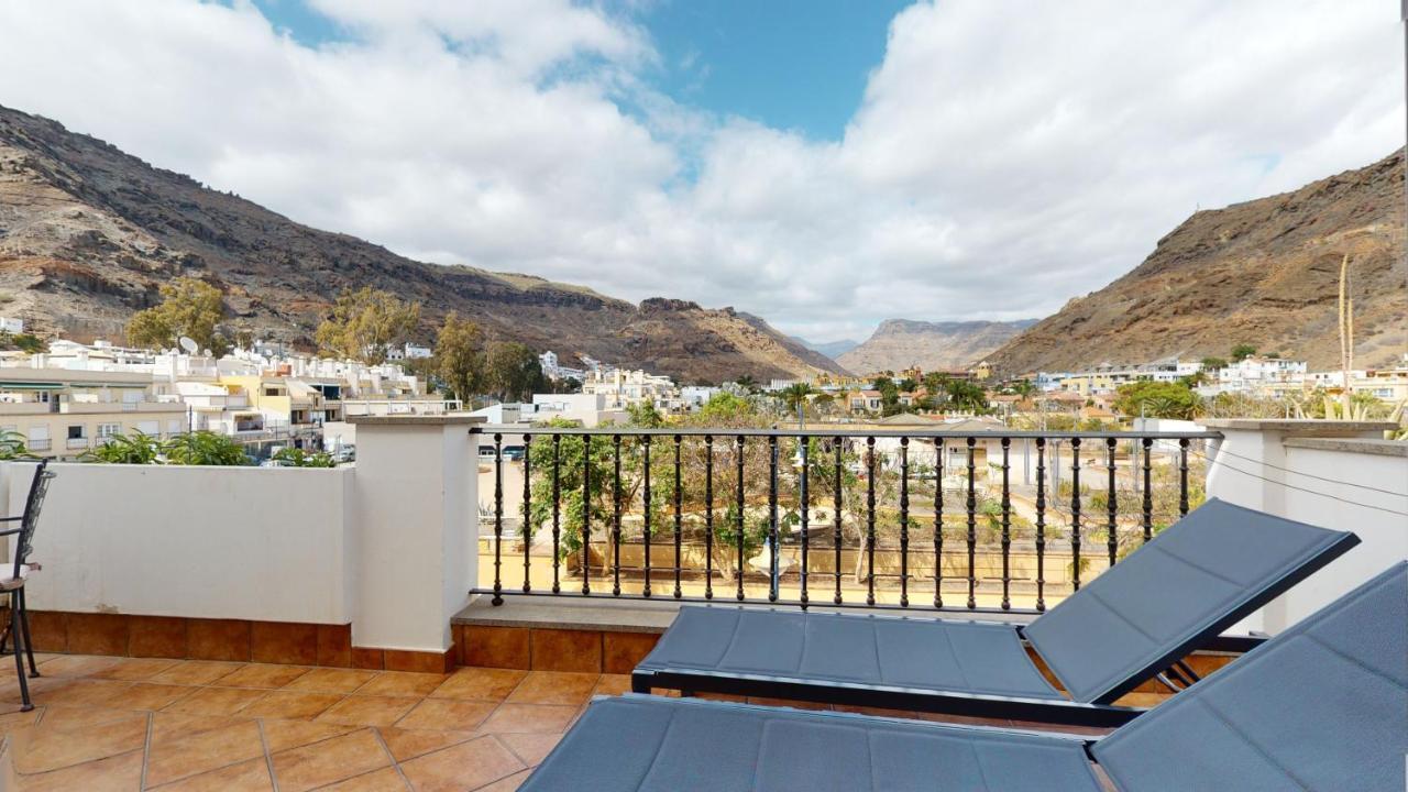 Charmante Wohnung Direkt Am Meer, Kostenloses Wlan Puerto De Mogan Exterior foto